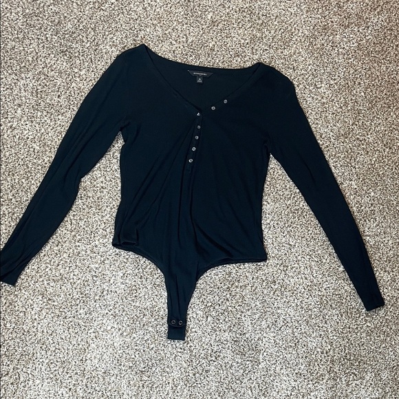 Banana Republic Tops - ❤️Banana Republic Black Buttoned Bodysuit